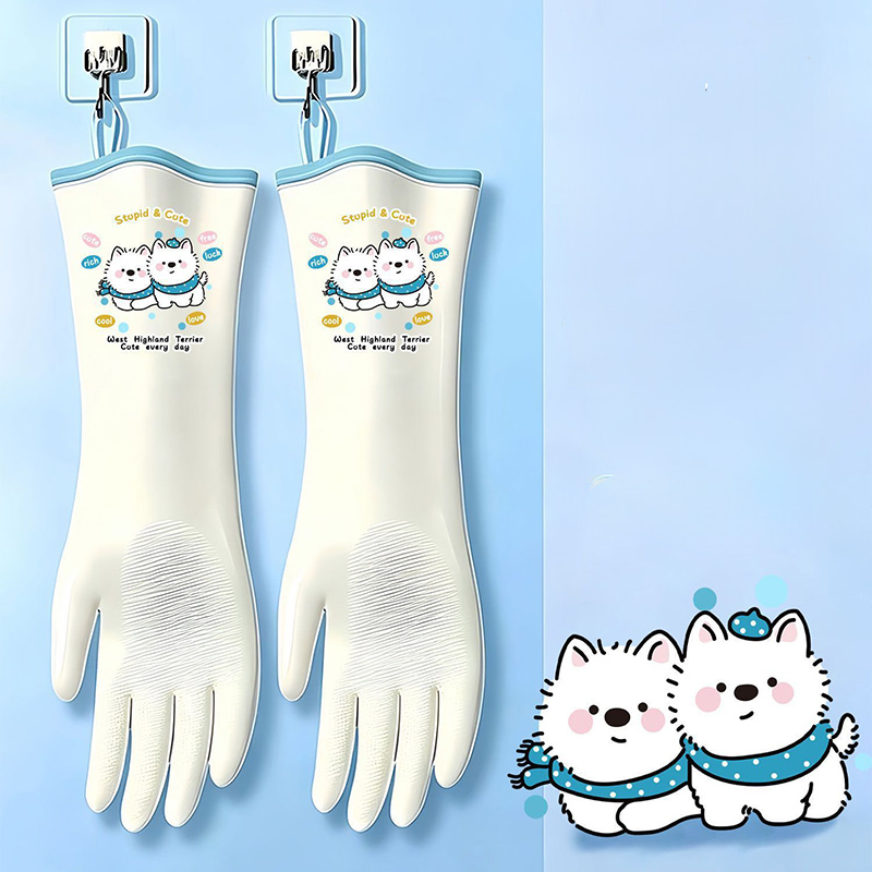 Dish Glove Rubber - Нитриловые перчатки для мытья посуды, толстые,