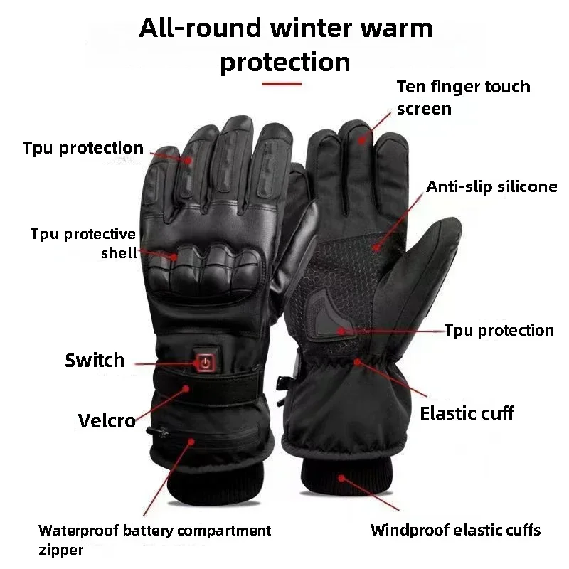 Перчатки с подогревом, грелки  – обзор и цена Ski Glove Waterproof